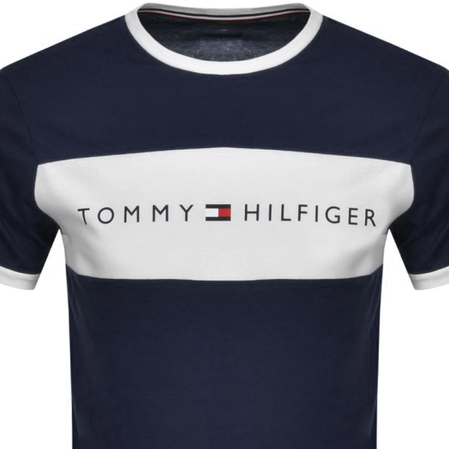 Alternative Image for ProductTommy Hilfiger Lounge Logo Flag T Shirt Navy2